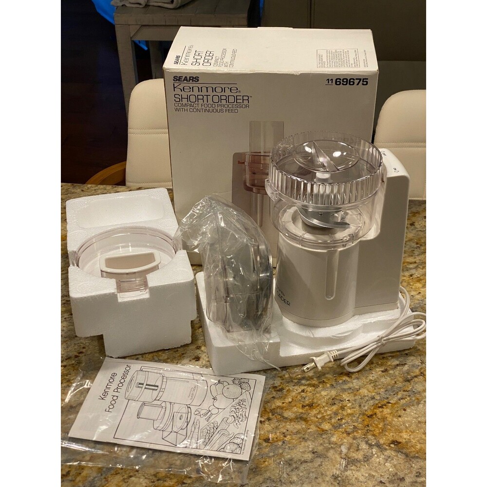 Sears Kenmore 69675 Short Order Compact Food Processor Continuous Feed NEW?